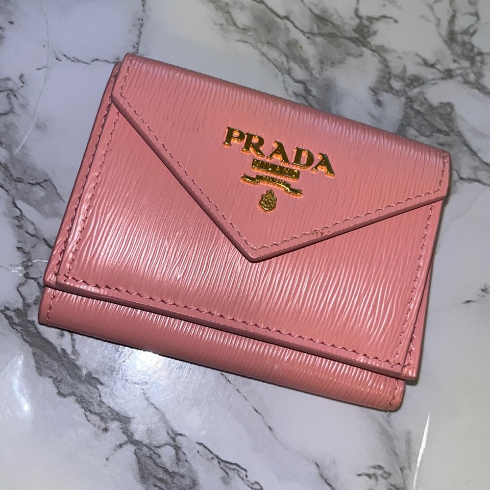 Small Pink Prada Wallet